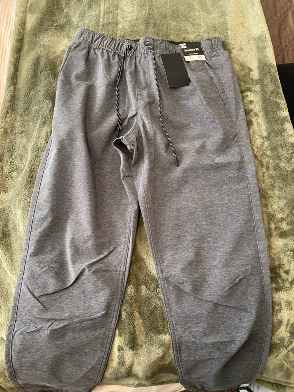 Hurley Men's Gray Heather Pull-On Joggers